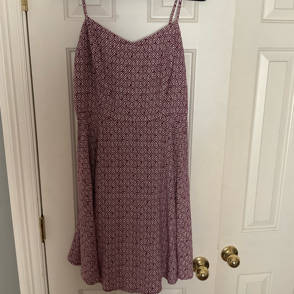 Red and white sun dress